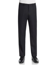  341 Theory Marlo Solid Black Flat Front Pants Size 36 RETAIL  265