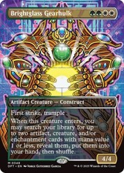 Brightglass Gearhulk (Borderless) #348 - Aetherdrift Mythic