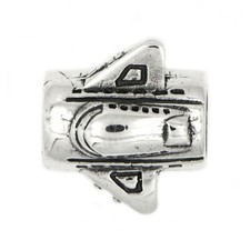 Sterling Silver Jet Airplane Landmark Bead Charm