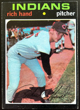 1971 Topps #24 RICH HAND Cleveland Indians MLB baseball card EX+