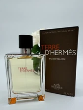 Hermes Terre D'hermes Eau de Toilette Spray for Men 3.3oz / 100mL Unsealed Box