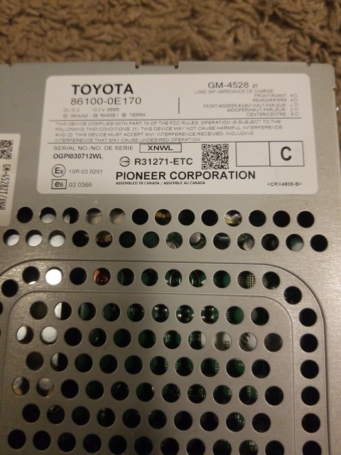 2013 - 2015 Lexus RX350 RC200T OEM 86100 OE170 | eBay