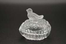 Hofbauer Byrdes Egg Box with Lid Trinket Box Frosted Bird - Made in Germany