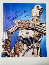 ANTHONY DANIELS In Person Signed Autograph 28x35cm Star Wars