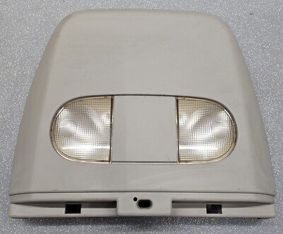 04-08 Ford F-150 Overhead Console Front Center Dome Map Lights Roof Rail GRAY 09