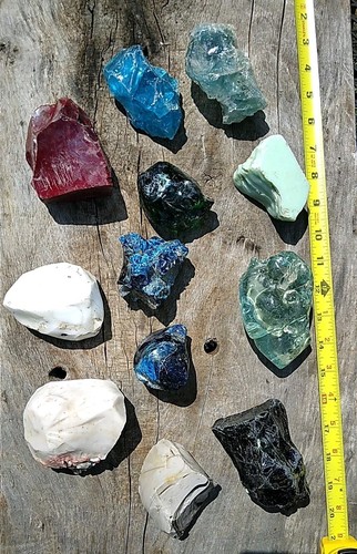 Lote de rocas vintage de mármol king vidrio mármol cullets - Imagen 13 de 21