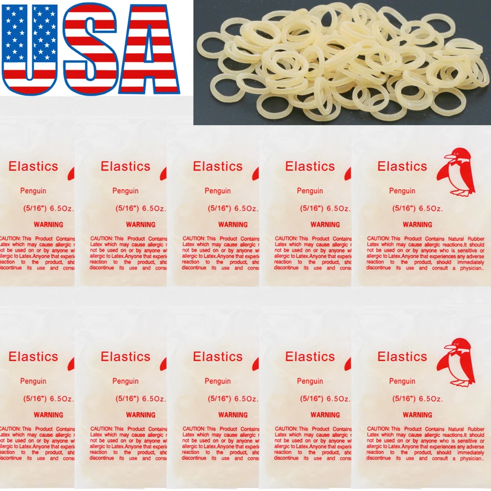 US Dental Orthodontic Elastics Rubber Bands Ortho Latex Braces 3.5 5.0 6.5 OZ - Image 3 of 4