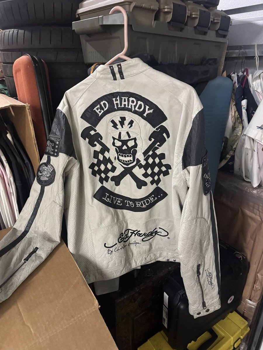 Preços baixos em Ed Hardy Jaqueta de Couro | eBay