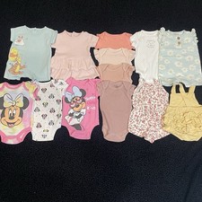 Girls Clothing Bundle 0-3M Lot Of 13 Baby Summer Outfits