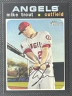 MIKE TROUT HIGH NUMBER SP 2020 TOPPS HERITAGE CARD #466 ANGELS SHORT PRINT