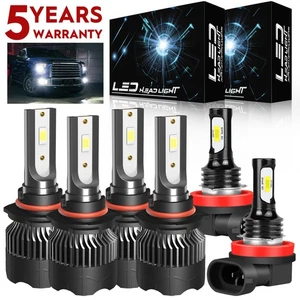Pour Ford Explorer 2011-2015 6x LED Phares Hi/Lo + Kit de combo d'ampoules lumineuses de brouillard M8