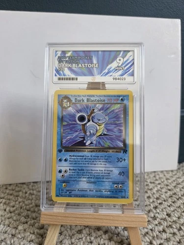 Dark Blastoise 1st edition 20/82 Team Rocket Non-Holo Card ACE 9