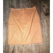 J.Crew The Pencil Skirt Camel Tan Wool Blend Size 8 Professional Office
