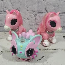 Zoomer Zups Pretty Ponies Pixie Bells Lot Of 3 Electronic Interactive Toys