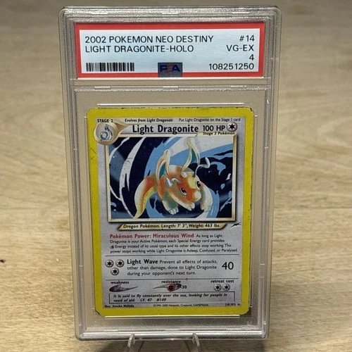 Light Dragonite 14/105 Neo Destiny Holo Psa 4