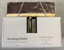 Threshold™ designed with Studio McGee Marble Stocking Holder Red