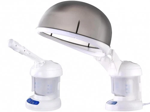 2 en1 VAPORISATEUR DU VISAGE ET CHEVEUX AROMATHÉRAPIE SOINS ESTHETIQUE OZONE SPA - Photo 1/1