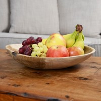 Schale Aus Teakholz 30 Cm Geschliffen Dekoschale Holz Wohnfreuden