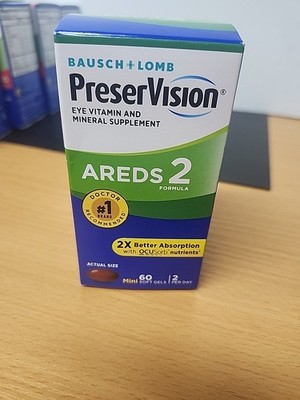 Bausch + Lomb Preservision Eye Vitamin and Mineral Supplement - 60 Capsules