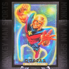 2024 Marvel Masterpieces '92 PLATINUM - Quasar - #72 LENTICULAR MINT