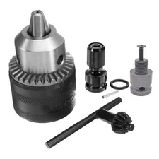 Keyless Drill Chuck 1220UNF Mount with 14 Hex Shank for Impact Drivers