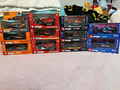 My Burago Formula 1 collection McLaren/RedBull/Ferrari/Alpine F1 Various Drivers