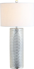 Isabella 30" Glass LED Table Lamp - Modern Glam for Bedroom, Office, Nightstand
