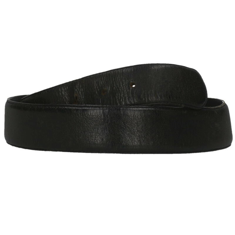 Chrome Hearts BLT SCRLREC Rectangle Scroll Leather Belt Black and Silver 32 inch thumbnail 3