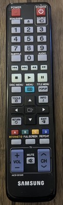 Genuine Samsung AK59-00104R Blu Ray Dvd Player Remote BD-C5500 BD-C7900 Mint OEM