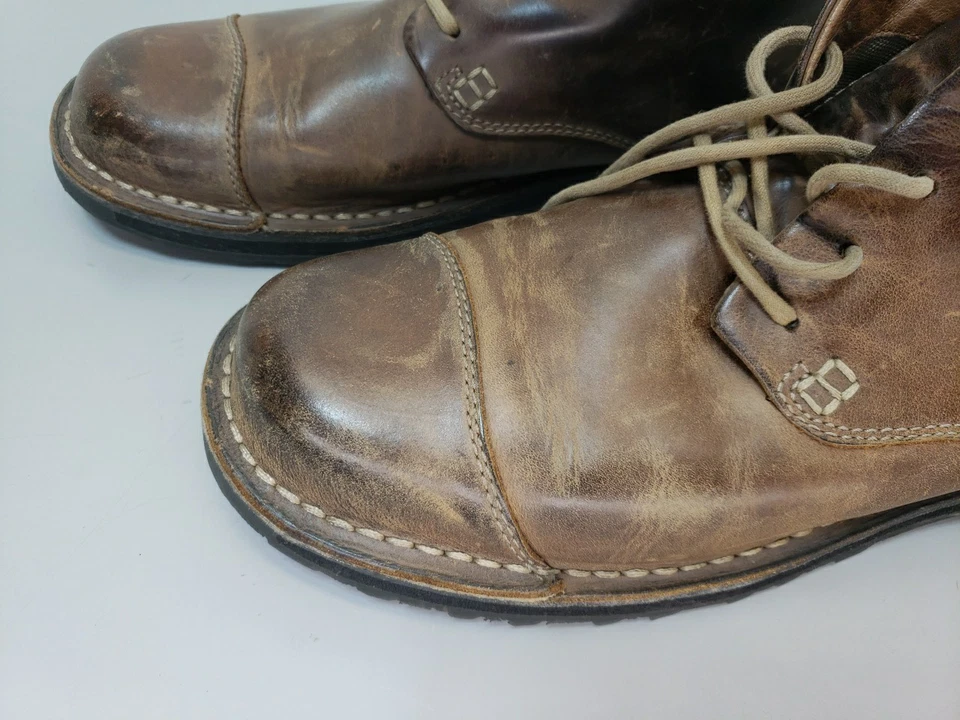 KEEN Leather Boots Ankle Lace up Chukka Casual Work Trail Brown Mens Sz 13 - Image 3 of 4