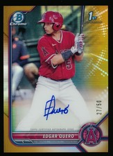 EDGAR QUERO 2022 BOWMAN CHROME GOLD AUTO RC #27/50 CHICAGO SOX AUTOGRAPH