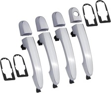 APPERFiT Exterior Door Handle Set 4PCS Chrome w/Gasket Pad Compatible with Kia S
