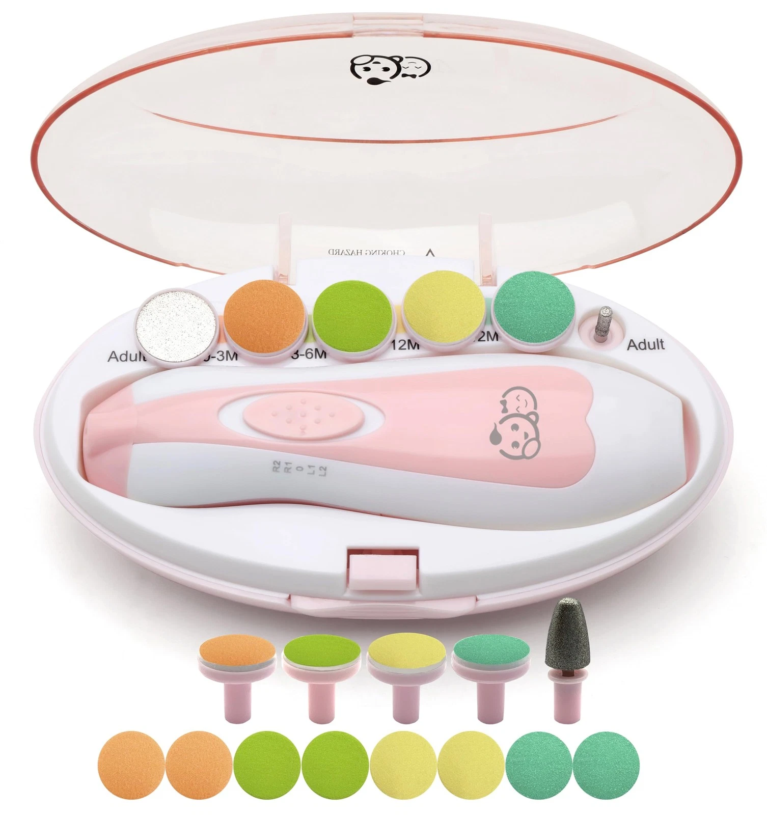 Baby Nail Trimmer 21 in 1, Usage Labeled Case & 13 Extra 21 Piece Set, Pink
Opens in a new window or