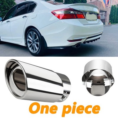 Car Auto Rear Exhaust Tail Pipe Muffler Tip Throat Tailpipe Fit 1.5-2.3'' outlet