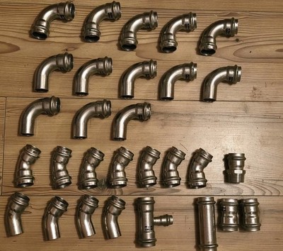 Viega Sanpress Inox Edelstahl Pressfittinge Durchmesser 28