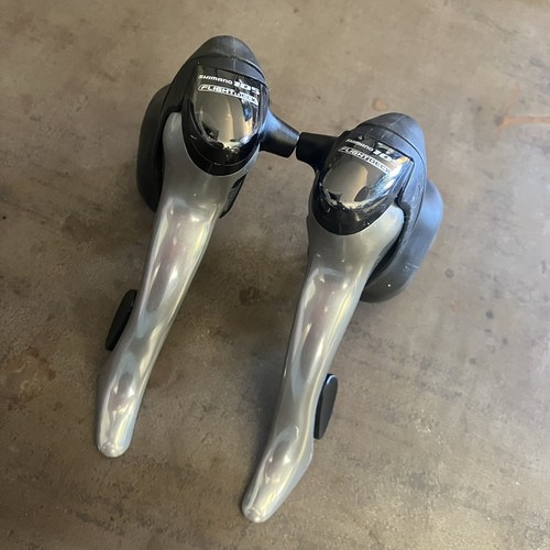 Leviers De Frein Campagnolo Veloce 10 Vitesses Argent - Occasion Quasi Neuve
