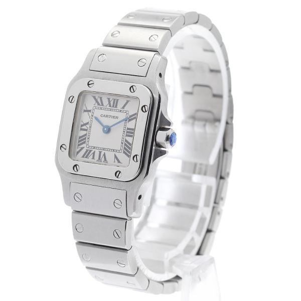 CARTIER SANTOS GALBE SM W20056D6 24mm SS Beige #C24354