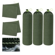 5Pcs Sandsäcke 70x30 cm mit Zugband für Hochwasserschutz Gartenbeschwerung