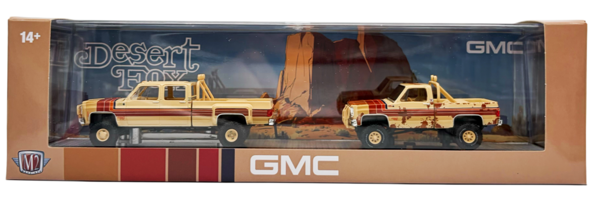 M2 MACHINES 1:64 1977 GMC SIERRA CLASSIC 3500 4x4 & 1977 GMC