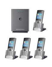 Grandstream DP752 Long-Range DECT Base Station 4 x DP730 Units DECT HD Hand...