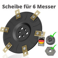 Messerscheibe f&uuml;r Worx Landroid 6 Klingen M500 M700 WR167E WR141E&hellip; Messer Tuning