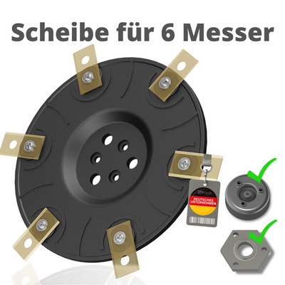 Messerscheibe für Worx Landroid 6 Klingen M500 M700 WR167E WR141E  Messer Tuning