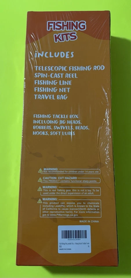 Детский набор удочек, комбинированная удочка и катушка и коробка для снастей рыболовная сеть - Изображение 2 из 3