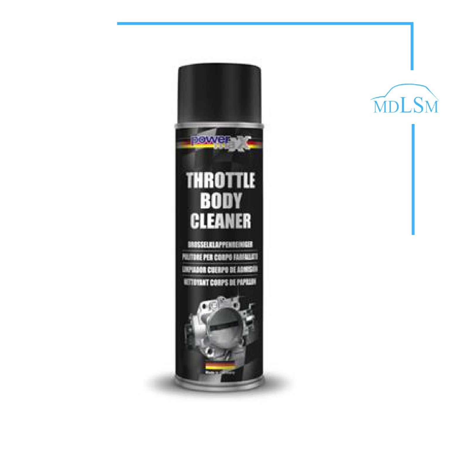 POWERMAX - THROTTLE BODY 500 ML PULIZIA CORPO FARFALLATO E CARBURATORI "PT37012"