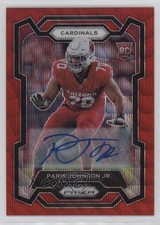 2023 Panini Prizm Rookies Red Wave 57/149 Paris Johnson Jr #304 Auto 17wa