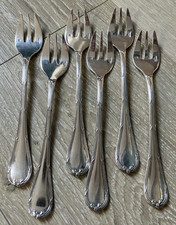 Série de 6 petites fourchettes Huitre Modèle RUBAN Christofle
