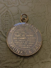 Louis Vuitton LV Zipper Pull Charm/Light Blue