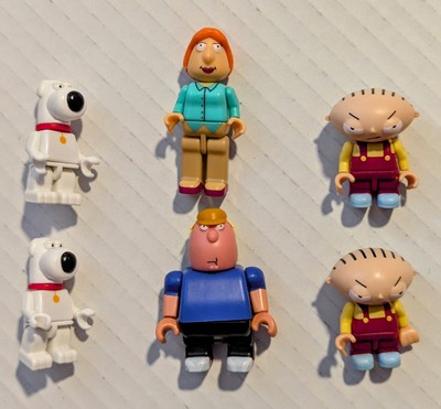 Family Guy K nex Figures Series 1 Lot. Lois And Chris. (2) Brian (2) Stewie. 