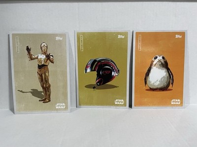 Star Wars: The Last Jedi Topps Double Sided Promo Cards Set Of 3