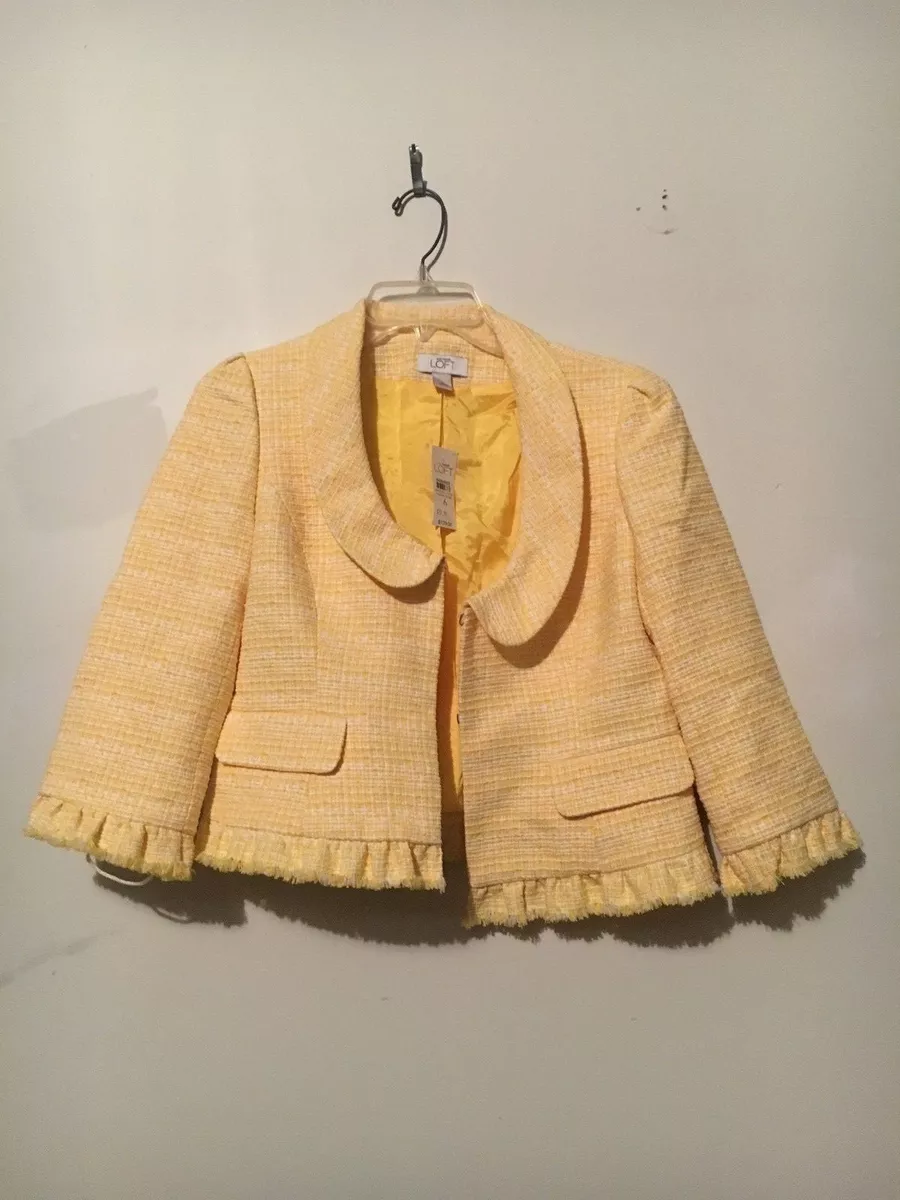 Yellow shop tweed suit